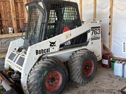 Bobcat 763 Skid-Steer Loader with Bucket, Grapple and Pal