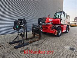 Manitou MRT 2150+ Privilege Radio Remote Winch Forks!