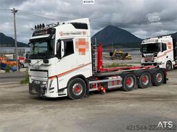 Volvo FH540 8x4 plow rigged hook truck w/ underlying bla