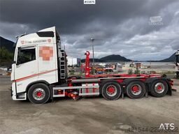 Volvo FH540 8x4 plow rigged hook truck w/ underlying bla