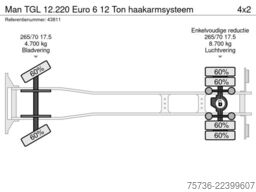 Man TGL 12.220 Euro 6 12 Ton haakarmsysteem
