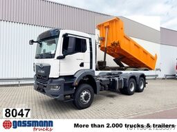 MAN TGS 33.480 6x6 BB CH, Hohe Bauart, Stahlmulde ca.
