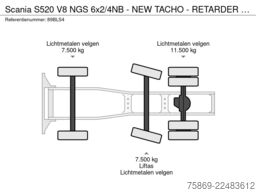Scania S520 V8 NGS 6x2/4NB - NEW TACHO - RETARDER - FU...