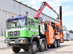 MAN 41.464  Häcksler + Kran 8x8 Allrad E3