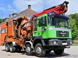 MAN 41.464  Häcksler + Kran 8x8 Allrad E3
