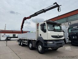 RENAULT KERAX 460 * PRITSCHE * HMF KRAN 10,2N M *8 X 4*