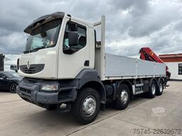 RENAULT KERAX 460 * PRITSCHE * HMF KRAN 10,2N M *8 X 4*