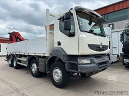 RENAULT KERAX 460 * PRITSCHE * HMF KRAN 10,2N M *8 X 4*