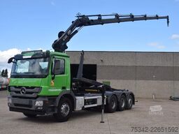 Mercedes-Benz Actros 3236 Hooklift + Hiabcrane