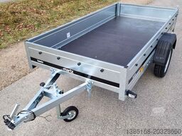Martz Kastenanhänger Tieflader 750kg 264cm x 126cm kippbar NEU