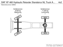 DAF XF 460 Hydraulic Retarder Standairco NL Truck A...