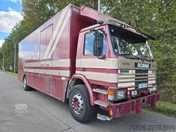 SCANIA 93M  250  /  BLATT feder/  ALU Koffer