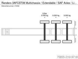 Renders 3AFCST08 Multichassis / Extendable / SAF Axles ...