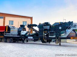 FABO crusher 80-100 TPH Mobile Jaw Crusher