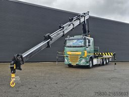 DAF XF 460 8x2 / HIAB CRANE + REMOTE / KRAN / GRUA