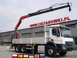 Mercedes-Benz Arocs 2633 flatbed truck / Crane FASSI