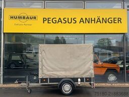 K+K Anhänger Kastenanhänger Plane Spriegel 1,3t