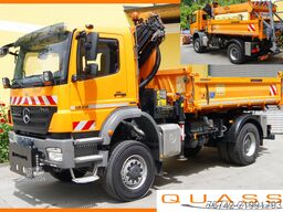 Camion ribaltabile trilaterale Mercedes-Benz AXOR 1829 BB 4x4 /Palfinger PK 12001/MEILLER/Winterdienst