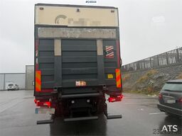 Scania P280 Box truck with full side opening and tail lif