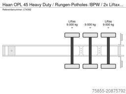 Haan OPL 45 Heavy Duty / Rungen-Potholes /BPW / 2x L...