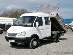 GAZ ELLE 2.6TD/85kw 4X4 KIPPER/6 SITZE/ AHK