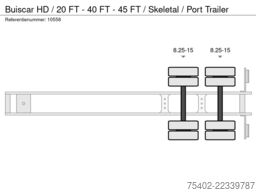 Buiscar HD / 20 FT - 40 FT - 45 FT / Skeletal / Port Tr...