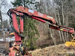 HMF Hermeler Maschinenbau 1150 crane with grab.