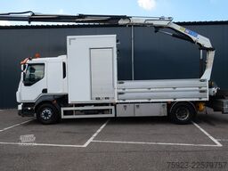 Volvo FL 280 open box truck with HMF 1320 crane 362.3...