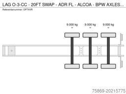 LAG O-3-CC - 20FT SWAP - ADR FL - ALCOA  - BPW AXLE...