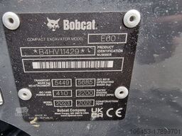 BOBCAT E 60 Minibagger/enhalter/Neumasch.