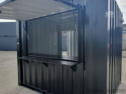 10FT Barcontainer Imbisscontainer Eventcontainer KONTENER RAL9005