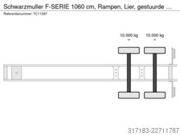 Schwarzmuller F-SERIE 1060 cm, Rampen, Lier, gestuurde naloop...