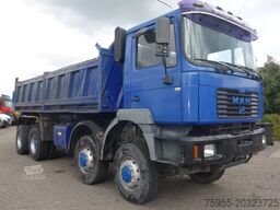 MAN 35.414 8x8 meiller kipper manual diesel pomp