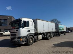 SCANIA G 450 Dreiseitenkipper + Anhänger mit Schleuse