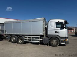 SCANIA G 450 Dreiseitenkipper + Anhänger mit Schleuse