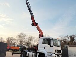 MAN TGS 18.440 4x4 Kran 21m Seilwinde Greifer Funk