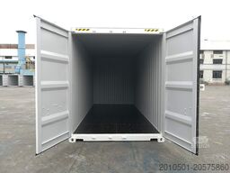 20 Fuß High Cube Seecontainer / RAL 7035 Lagercontainer / Lichtgrau / one Way