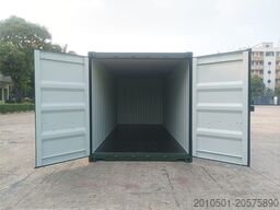 20 Fuß Seecontainer / Angebot / one Way RAL 6007 Flaschengrün / Lagercontainer