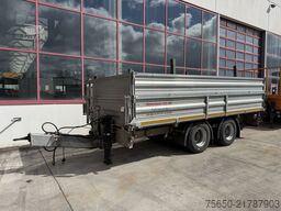 Möslein DTD18  19 t Tandemkipper- Tieflader + Steckrungen, Breite Reifen