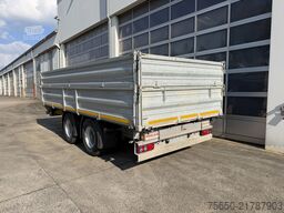 Möslein DTD18  19 t Tandemkipper- Tieflader + Steckrungen, Breite Reifen