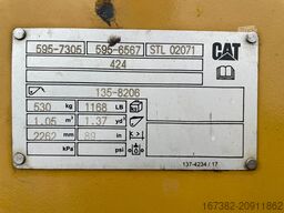 Caterpillar 424 4x4 Backhoe Loader