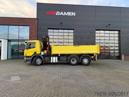 Scania P360 6x2 3 zijdige Kipper/ Palfinger PK 18002-E...
