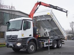 Mercedes-Benz Arocs 2636 6x4 / 2-way tipper / Fassi