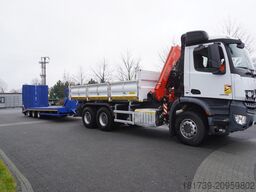 Mercedes-Benz Arocs 2636 6x4 / 2-way tipper / Fassi
