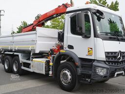 Mercedes-Benz Arocs 2636 / 6x4 / HDS Fassi / 3-Way Tip