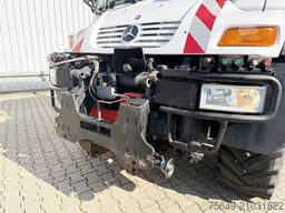 Unimog U400 4x4 U400 4x4, Frontzapfwelle, Heckkran Hiab XS 144-E4 HiDuo, Seilwinde, Funk