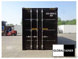 20 Fuß High Cube Container Seecontainer / RAL 9005 Tiefschwarz