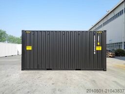 20 Fuß High Cube Container Seecontainer / RAL 9005 Tiefschwarz