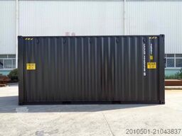 20 Fuß High Cube Container Seecontainer / RAL 9005 Tiefschwarz