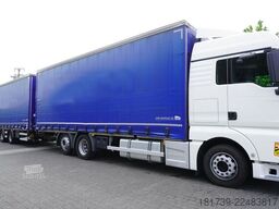 MAN TGX 26.510 6x2-4/ Curtainsider + trailer